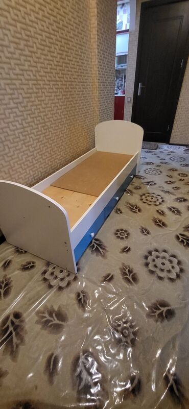 tek oğlan sekilleri: Для девочки и мальчика, Кровать, Без подьемного механизма, Без матраса, С выдвижными ящиками