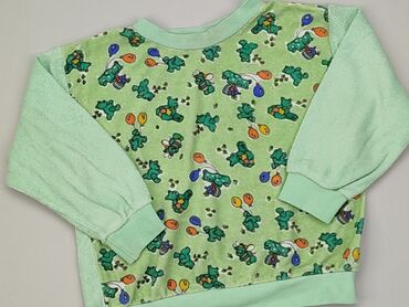 sweterek zielony: Bluza, 4-5 lat, 104-110 cm, stan - Zadowalający