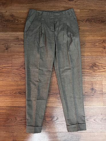 Брюки: Классические женские брюки ZARA BASIC - Модель: укороченные брюки с — 2