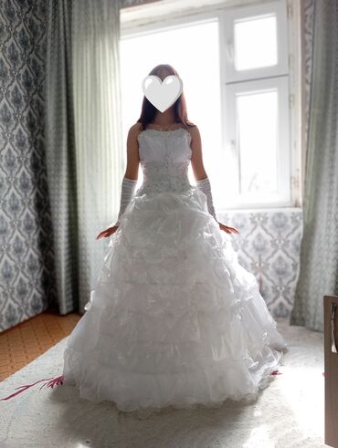 свадебные платья 48 р: Вечернее платье, Пышное, Длинная модель, Атлас, Без рукавов, Корсет, XS (EU 34), XL (EU 42), 2XL (EU 44)