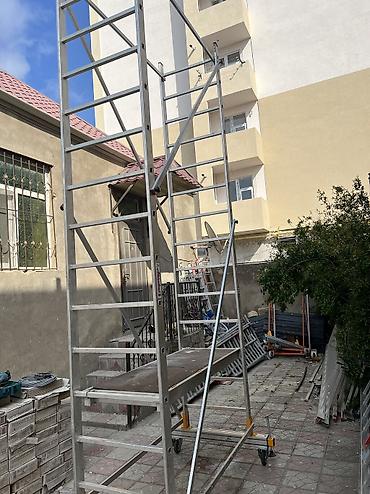 Nərdivanlar: Alüminium mobil iş qülləsi / skafold - Material: yüngül və davamlı — 9