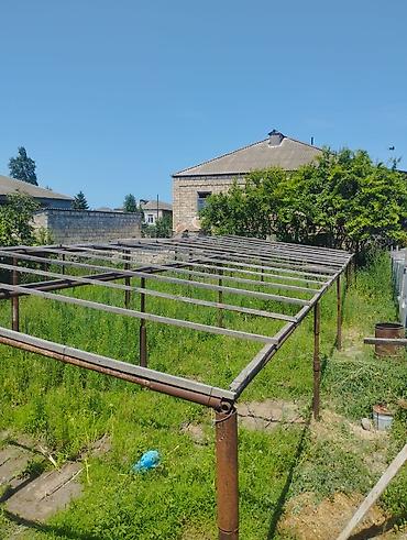 ev tipi çadır: Metal konstruksiya – istixana/üzüm çardağı karkası Hündürlüyü 4 metr — 6