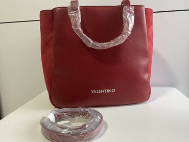 haljine novi pazar jasmina: Bordo/crvena Valentino torba