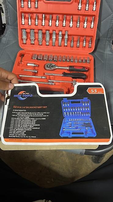 Инструменты: Набор инструментов New Tools 53 PCS, 1/4" DR Socket & Bit Set — 2