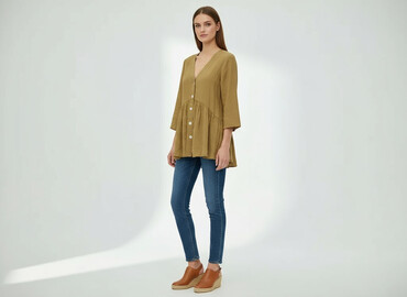 koszula z wiskozy reserved: Zara, Туніка жіноча, розмір XS