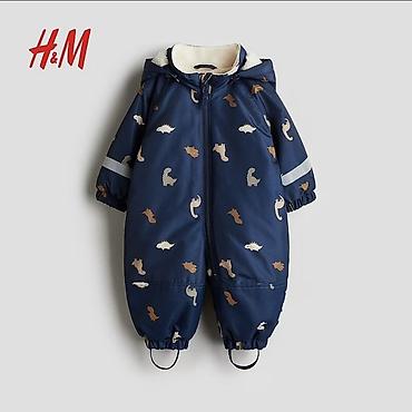 водонепроницаемая одежда: Детский зимний/демисезонный комбинезон H&M - Цвет: тёмно‑синий - — 1