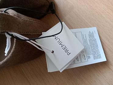 Ostale cipele: Ženske cipele RESERVED – braon antilop - Model: ravne vezane cipele — 11