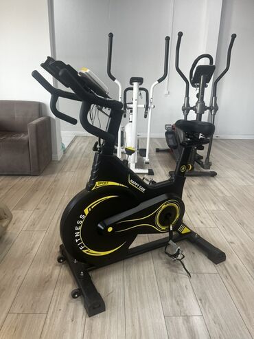 спорт тренажер: Велотренажёр HAPPYGAM FITNESS (спинбайк) - Тип: профессиональный