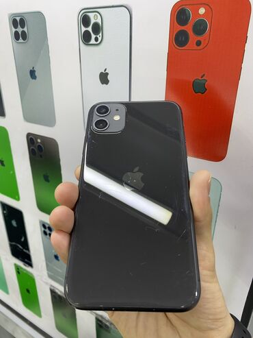 iphone 11 черный: IPhone 11, Б/у, 128 ГБ, Черный, Защитное стекло, Чехол, 84 %