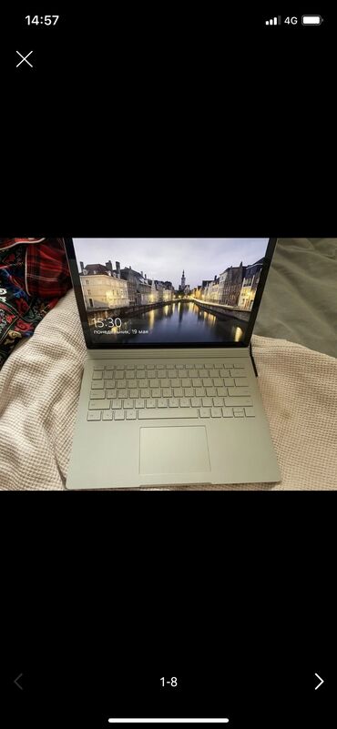 купить ноутбук игровой: Ультрабук, Microsoft Surface, 8 ГБ ОЭТ, Intel Core i7, 13.3 ", Колдонулган, Жумуш, окуу үчүн, эс тутум SSD