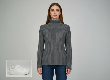 Turtlenecks: Women`s golf, size One size