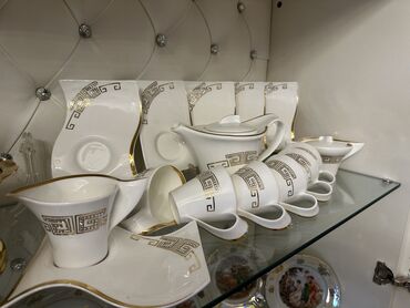 набор юного художника бишкек: Çay dəsti, rəng - Ağ, Versace, 6 nəfərlik, Almaniya