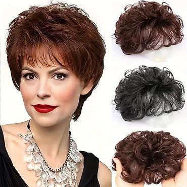 masimo dutu: Topper/punđa sa šiškama – prirodnog izgleda - Tip: sintetički hair — 2