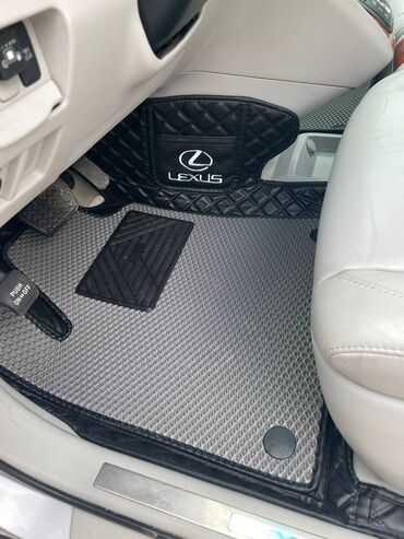 Полики: 5D Экокожа Полики Для салона Lexus, цвет - Черный, Новый, Самовывоз, Бесплатная доставка, Платная доставка — 5