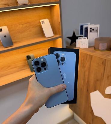 yığılma ayfonlar: IPhone 13 Pro, 128 GB, Sierra Blue, Zəmanət, Simsiz şarj, Face ID — 1