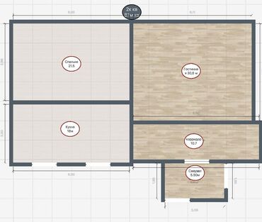 Продажа квартир: 2 комнаты, 87 м², Индивидуалка, 5 этаж, ПСО (под самоотделку) at lalafo.kg — 15 Продажа квартир: 2 комнаты, 87 м², Индивидуалка, 5 этаж, ПСО (под самоотделку) — 15