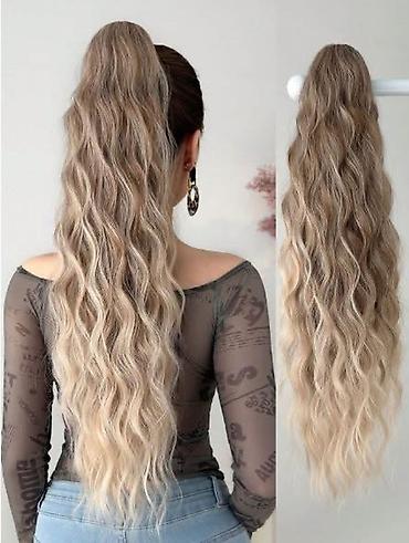 Perike i klipse: Ekstenzija rep (clip-in) – duga talasasta kosa - Tip: sintetička — 7