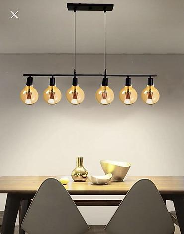 mətbəx ucun cılcıraq: Çılçıraq, 6 lampa, Metal — 1