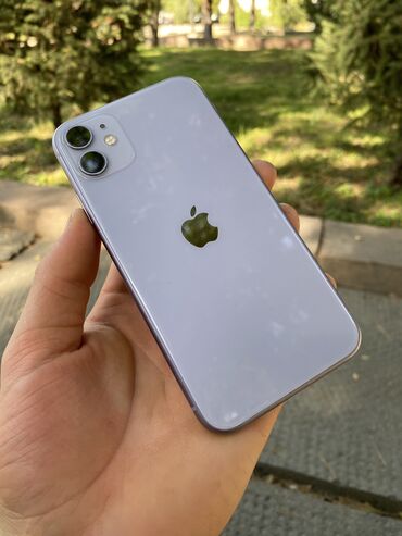 iphone 11 purple: IPhone 11, Б/у, 128 ГБ, Deep Purple, Зарядное устройство, Защитное стекло, Чехол, 77 %