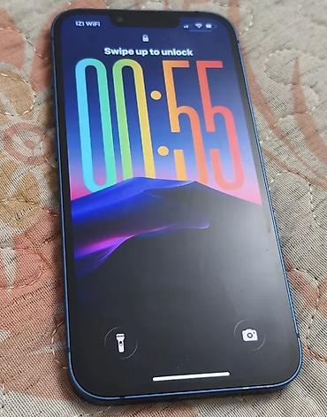 Мобильные телефоны и аксессуары: IPhone 13, Б/у, 256 ГБ, Синий, Защитное стекло, Чехол, Кабель, 75 % — 2
