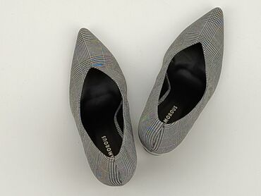 srebrny t shirty damskie: Flat shoes for women, 38, condition - Perfect