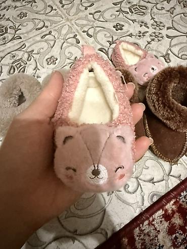 сапоги натуралка: Комплект детских домашних/уличных тёплых сапог 3 пары 1) Серые — 7