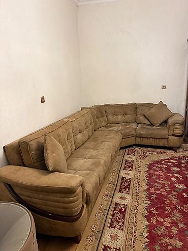 divanla: 🛋️ Künc divan satılır! Rəngi: Qəhvəyi-bej 🤎 ✅ Künc divan ✅ Açılan — 2