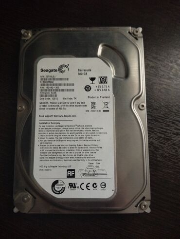 жесткие диски внутренний: Маалымат алып жүрүүчү, Колдонулган, Seagate, HDD, 512 ГБ, ПК үчүн