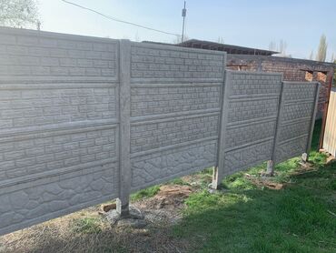 Железобетонные заборные плиты: Железобетонная заборная плита, Длина: 2 м, Высота: 2,5 м, Толщина: Другая толщина, Новый — 4