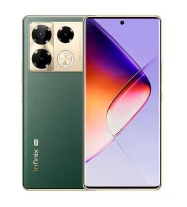 тилифон: Infinix Note 40 Pro, Б/у, 256 ГБ, цвет - Зеленый, 2 SIM