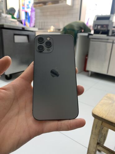 чехлы на айфон 12 про: IPhone 12 Pro, Колдонулган, 128 ГБ, Natural Titanium, Коргоочу айнек, Каптама, 85 %