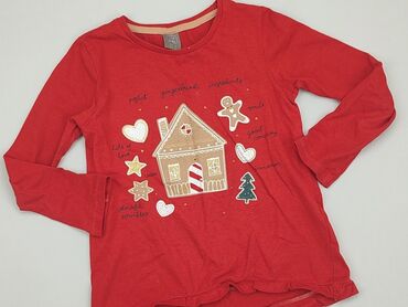 sweterek świąteczny 110: Sweatshirt, Little kids, 7 years, 116-122 cm, condition - Good