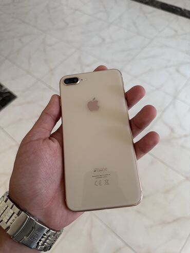 apple iphone 8 plus: IPhone 8 Plus, 64 GB, Rose Gold, Barmaq izi, Simsiz şarj