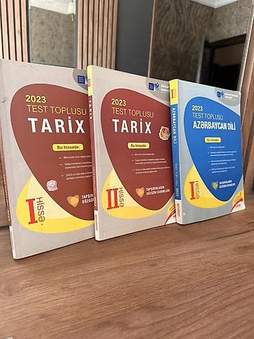 Testlər: Məhsul: DİM “Test Toplusu 2023” kitabları dəsti Tərkib: - Tarix – — 1