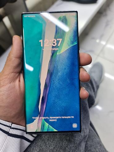 Уюлдук телефондор жана аксессуарлар: Samsung Galaxy Note 20 Ultra, Колдонулган, 256 ГБ, түсү - Кара, eSIM, 2 SIM — 2