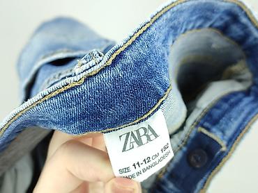 jeans pull and bear: Spodnie jeansowe, Zara, 12 lat, 152, stan - Bardzo dobry — 4