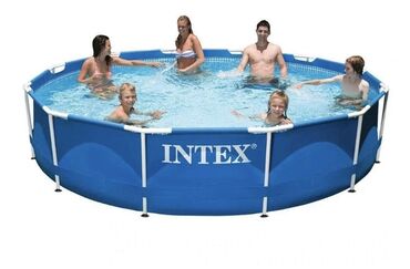 большой бассейн купить: Бассейн каркасный INTEX 28210 - это идеальный выбор для вашего летнего