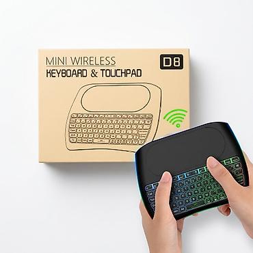 Клавиатура с подсветкой Bluetooth D8 X Подсветка D8 мини цветная 2,4