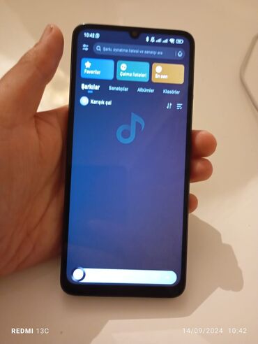rəsmi 13c: Xiaomi Redmi 13C, 128 GB, rəng - Qara, 
 İki sim kartlı, Sensor, Barmaq izi