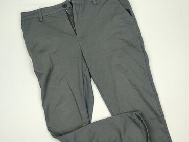 bershka spodnie jeansowe: Chinos for men, L (EU 40), SMOG, condition - Very good