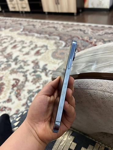 Apple iPhone: IPhone 13 Pro Max, Б/у, 256 ГБ, Sierra Blue, Защитное стекло, Чехол, 86 % — 1