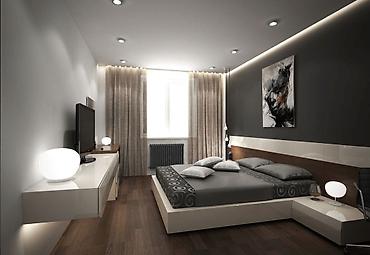 Потолочные работы: Натяжные потолки с трековыми светильниками Парящие потолки Теневые — 8