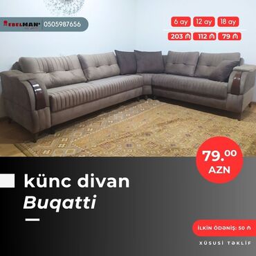 Divanlar: Künc divan, Yeni, Açılan, Bazalı, Parça, Şəhərdaxili pulsuz çatdırılma — 30