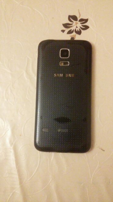 samsung s5 aksesuar: Samsung Galaxy S5 Mini, 16 GB, rəng - Qara, Barmaq izi