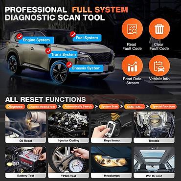 Alati za automobile: Novo - LAUNCH X431 Creader Elite OBD2 za Honda / Acura — 16