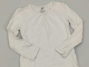 białe bluzki eleganckie: Bluzka, H&M, 3-4 lat, 98-104 cm, stan - Zadowalający
