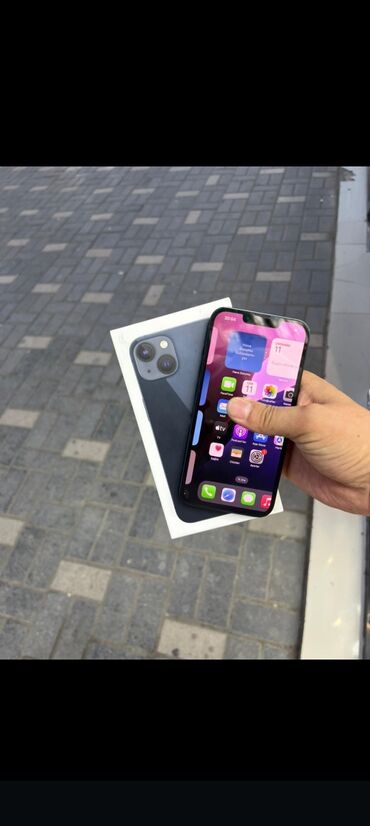 купить кнопочный телефон в баку: IPhone 13, 128 GB, Blue Titanium, Zəmanət, Barmaq izi, Face ID