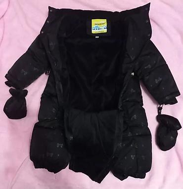 Верхняя одежда: Зиммний тёплый комбенизон на девочку 1-1,5 года в идеальном состоянии — 2