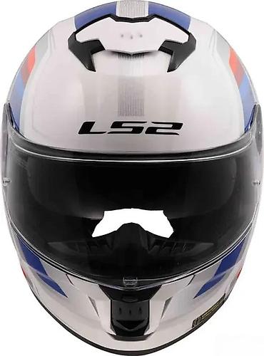 strelica: LS2 Stream II integralna moto kaciga – bela sa sportskim — 6