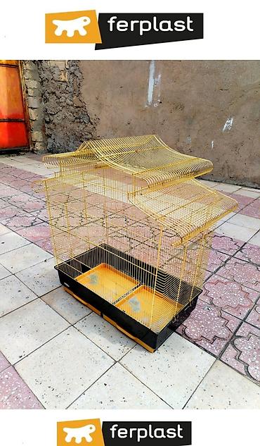 akvarium az: Qızılı rəngdə quş qəfəsi FERPLAST FİRMASI / ITALIA BRENDI - Dekorativ — 2